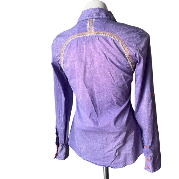 Roar Signature Button Down Long Sleeve Western Shirt, Sz S - Picture 8 of 16